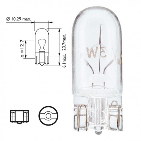 Autolamp 5W T10 WB 