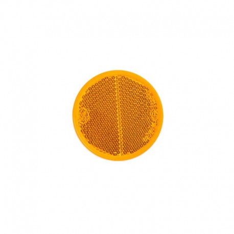 Reflector rond 60mm oranje zelfklevend